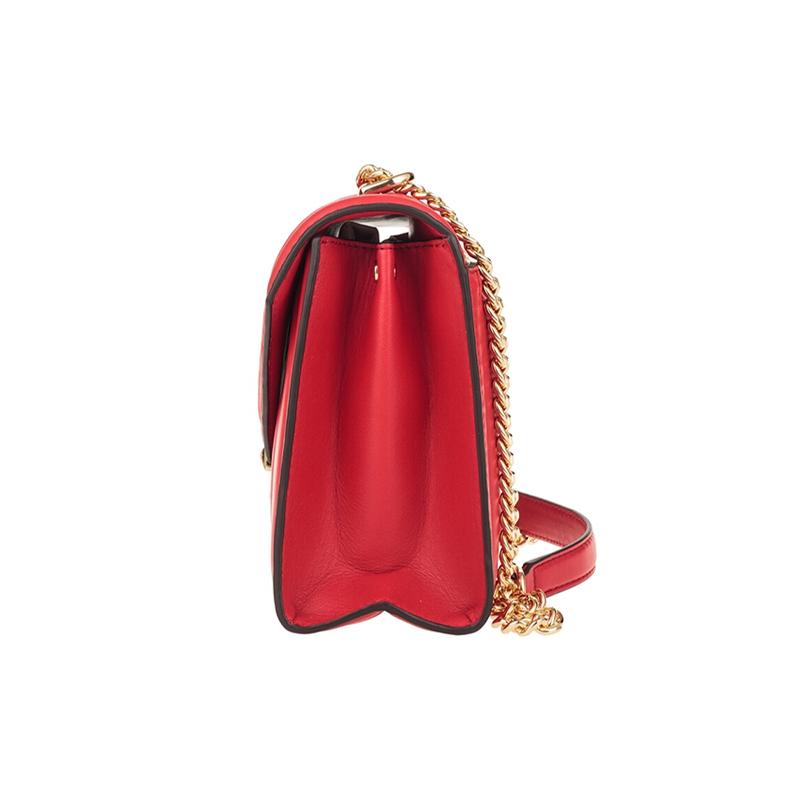 MICHAEL KORS Whitney Classic Quilted Chain Commuting Retro Sheepskin Messenger Bag Envelope Bag Shoulder Bag Large Women's Red