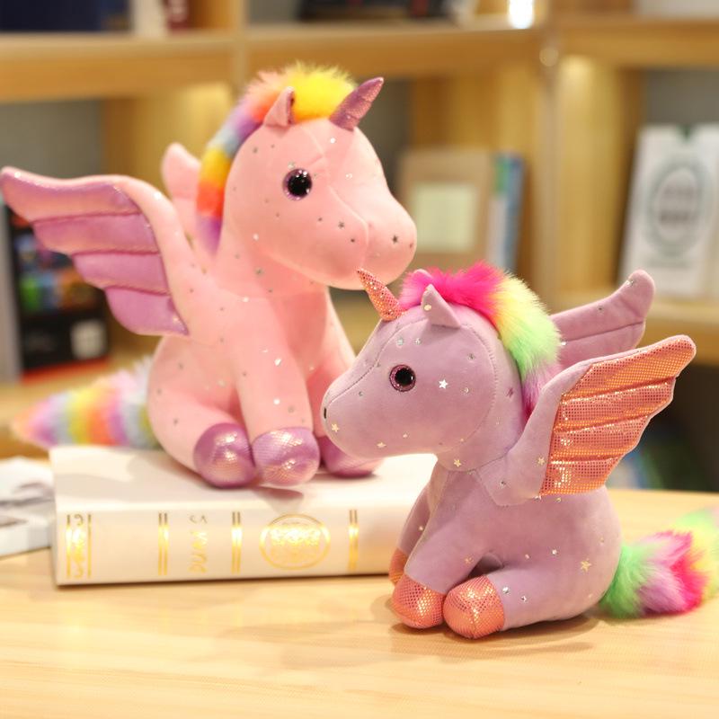 Angel Unicorn Plush Backpack Keychain Pendant Gift
