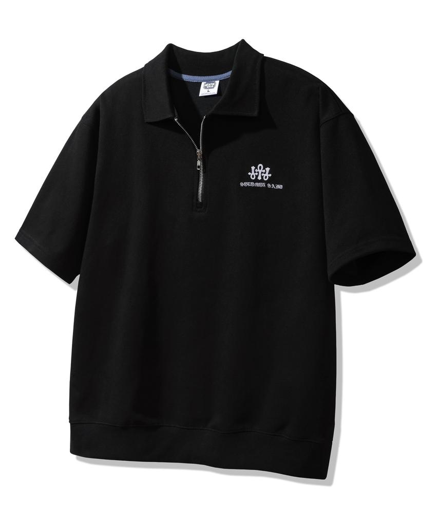ALVINCLO Solomon Collared Half-Zip Short Sleeve Tee Ast4824 (2 Colors)