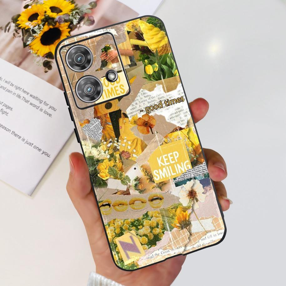 For Motorola Edge 40 Neo Case Soft Transparent Silicone Bumper Shockproof Cover For Moto Edge40 Neo Edge40Neo 5G XT2307-1 Fundas
