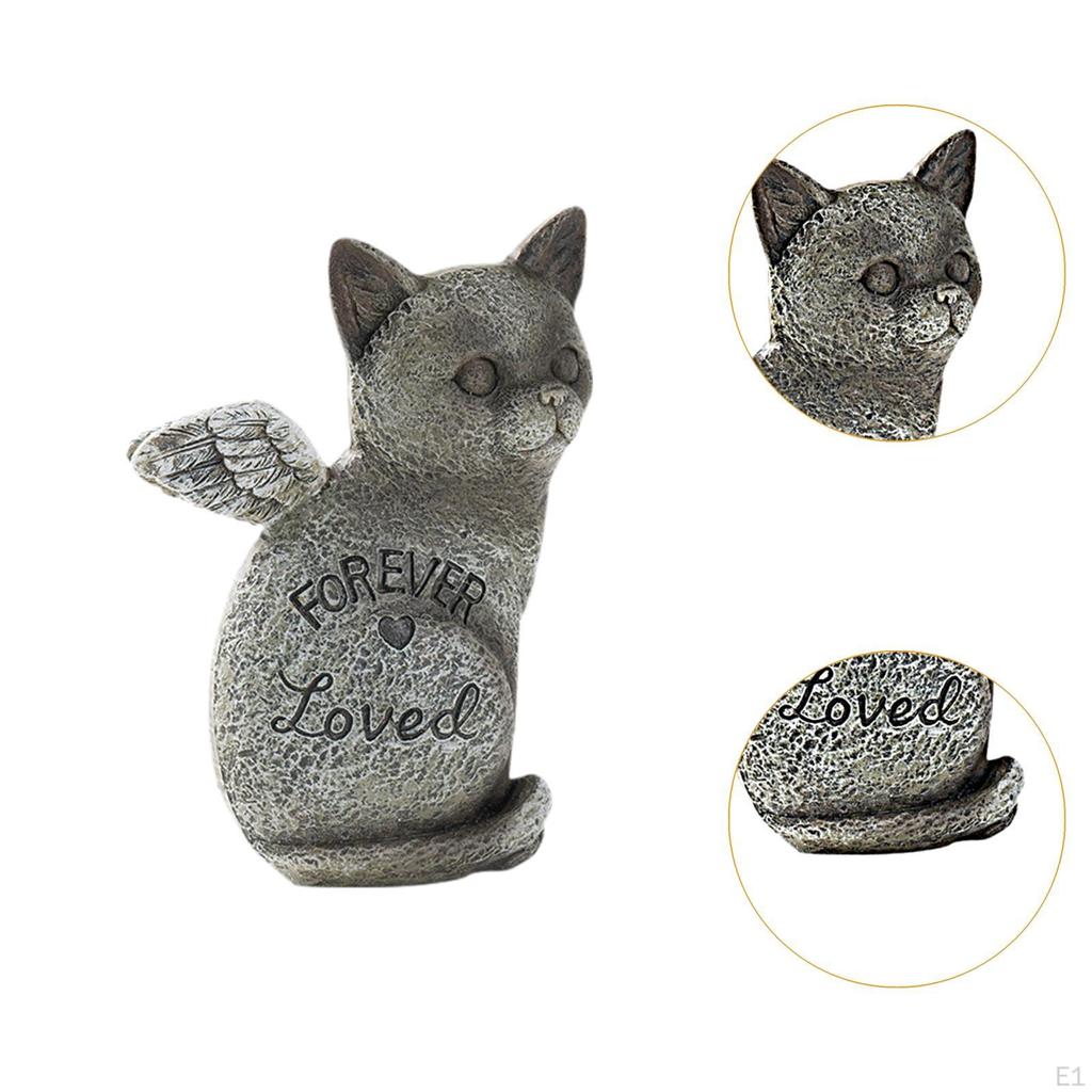 Pet Memorial Figure for Backyard Lawn Decoration Small Animal Grave Marker