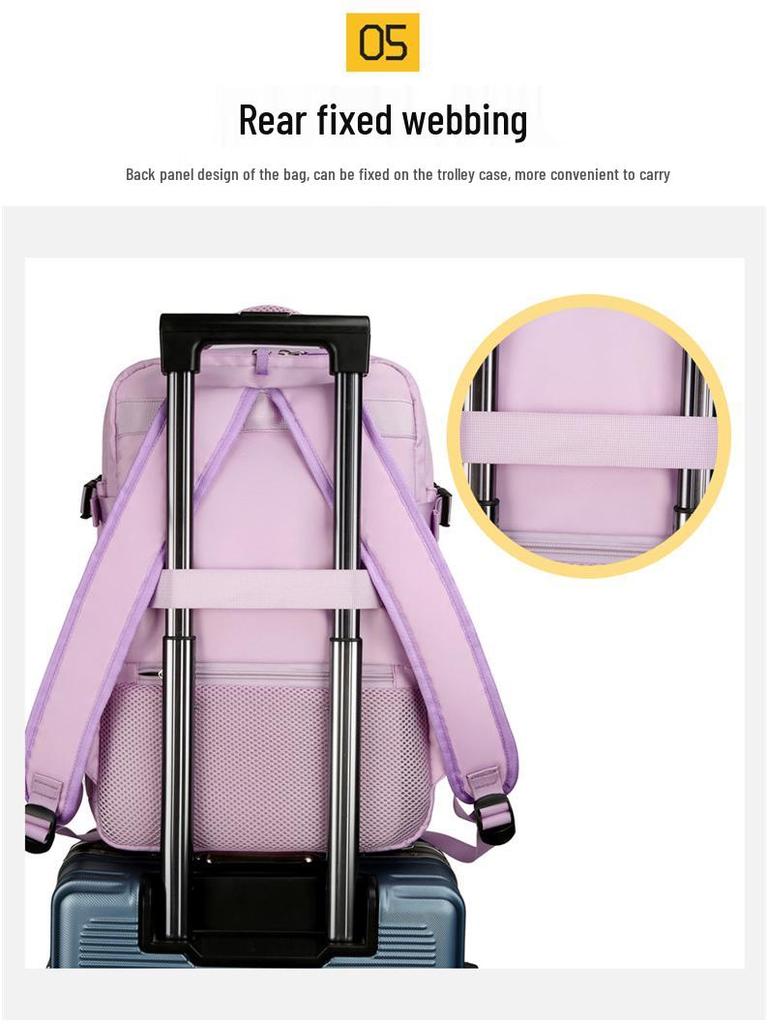 Mochila de Viaje Multifuncional de Gran Capacidad para Mujer - Ideal para Viajes de Negocios y Almacenamiento de Portátil