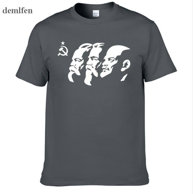 The Soviet Union The Great Communist Lenin Marx Engels Men S Short Sleeve T Shirt Ussr