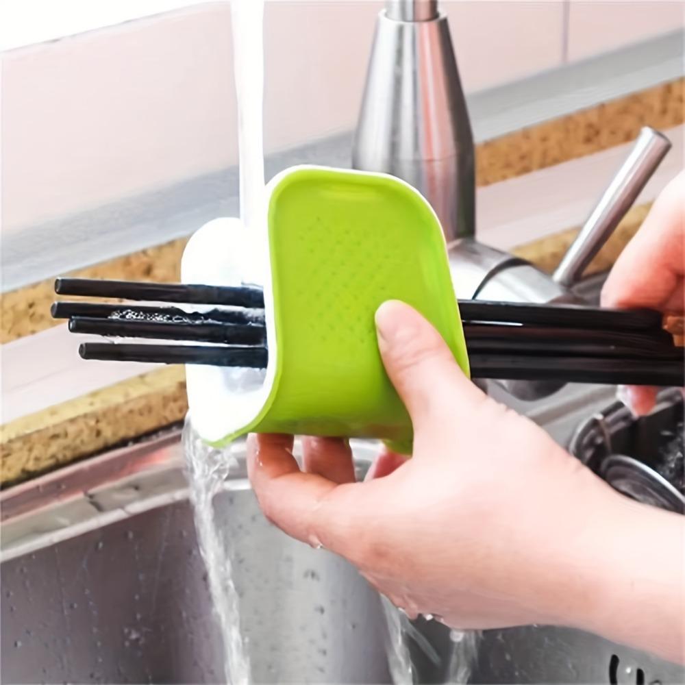 1pc, Double-Sided U-Shaped Knife and Tableware Cleaning Brush - Ideal for Forks, Spoons, and Chopsticks - Creative and Efficient Cleaning Tool