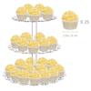 3-layer/Set Flower Shaped Cake Rack Durable Non-slip Acrylic Pastry Dessert Rack Baby Shower Wedding Birthday Party