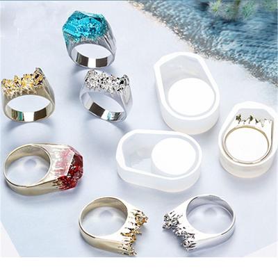 Fashion UV Epoxy Crystal Tools Jewelry Making Silicone Mold Ring Resin Mould