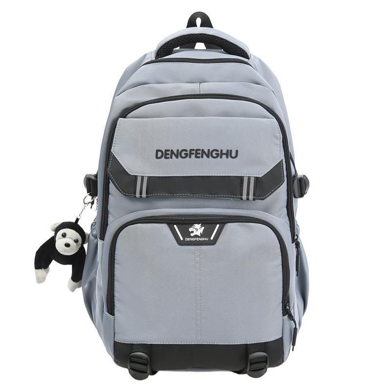 

Large Capacity Backpack Couple s Lightweight Travel Backpack Student Schoolbag светло-синий