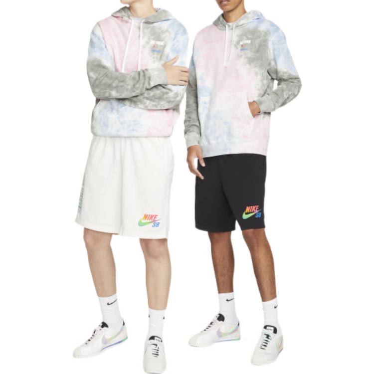 Nike Sweatshirts Men's Pink/Blue Hooded Moderate Regular DV3791-663