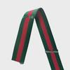 Tracolla da donna: Nastro in twill di poliestere verde e rosso da 2 cm/5 cm con decorazione per cappello, spessore 1,2 mm