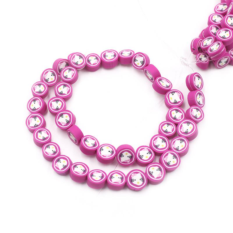 Soft Pottery Beads Beaded Handmade Materials Diy Jewelry Accessories Mobile Phone Chain Bead Separation Mixed Color Soft Pottery Loose Beads