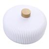 Divided Serving Tray 3 Compartments Sturdy Plastic Simple Multifunction Fruit Tray with Lid for Family Party