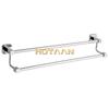 . Chrome Finish Stainless Steel Bathroom Accessory Double Towel Bar Towel Rail Towel Holder 60cm YT-10798