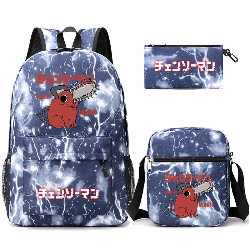 3 Teile/satz Anime Gedruckt Rucksack Sharingan Jugendliche Große Kapazität Cartoon Student Schul Mädchen Zurück Zu Schule Tasche