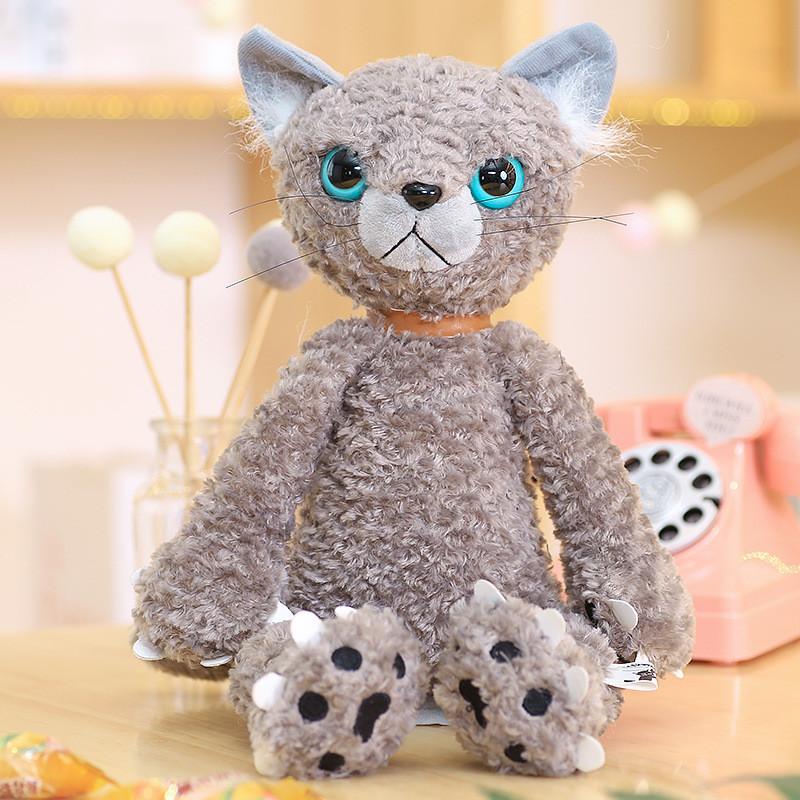 Plush Cat Animal Toy With Pp Cotton Filling For Kids And Girls Gift