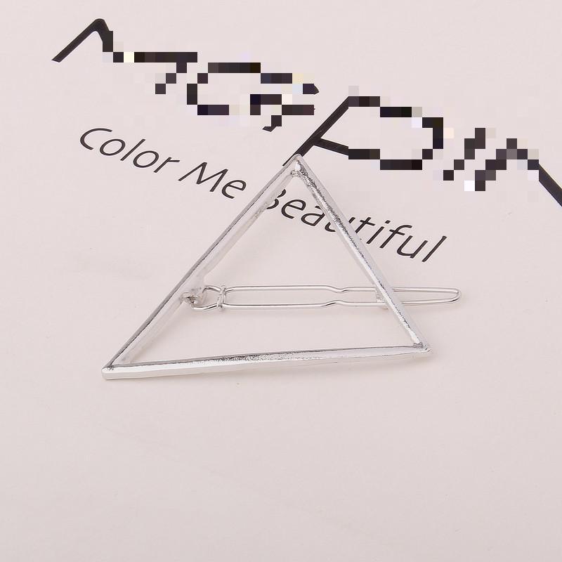 Big Card Exaggerated Girl Triangle Moon Hairpin Clip Hair Accessories Jewelry Hair Clips Geometric Shape Side Clip Headwear