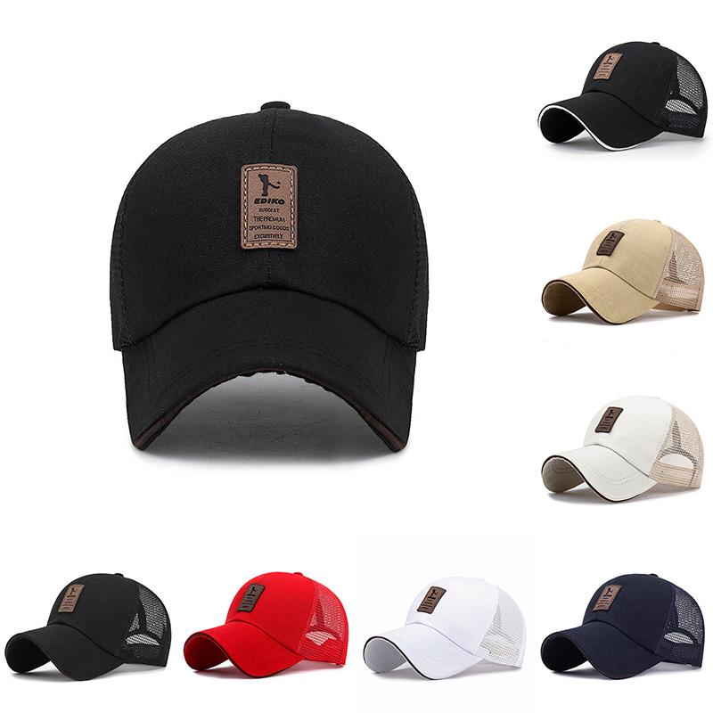 Unisex Cap Casual Plain Mesh Baseball Cap Adjustable Snapback Hats For Women Men Hip Hop Trucker Cap Streetwear Dad Hat HotSale