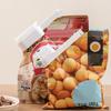 Food Sealing Clip with Cover Groove Bite Moist-proof Plastic Wide Mouth Dumping Food Bag Clamp Kitchen Gadget for Dorm