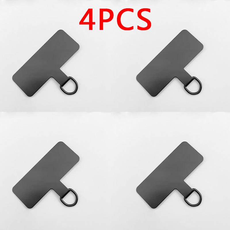 1/3/4pcs Universal Metal Phone Lanyard Gasket Patch Durable Ultra Thin Mobile Phone Sling Rope Card Clip Strap Hang Cord Tab