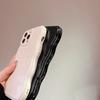 Custodia morbida a tinta unita riccia ondulata per iPhone 15 14 13 12 11 Pro Max 14 Plus semplice silicone antiurto paraurti cover posteriore