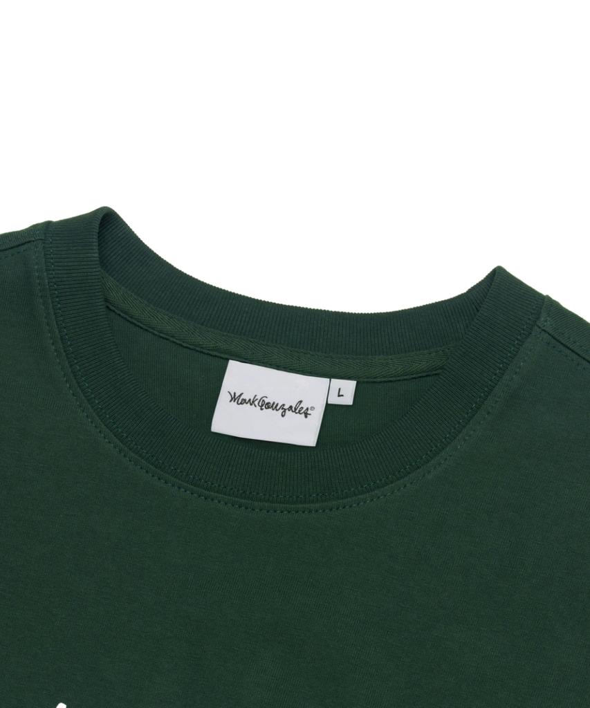 Mark Gonzales Signed Logo Short Sleeve T-Shirt - D/Green