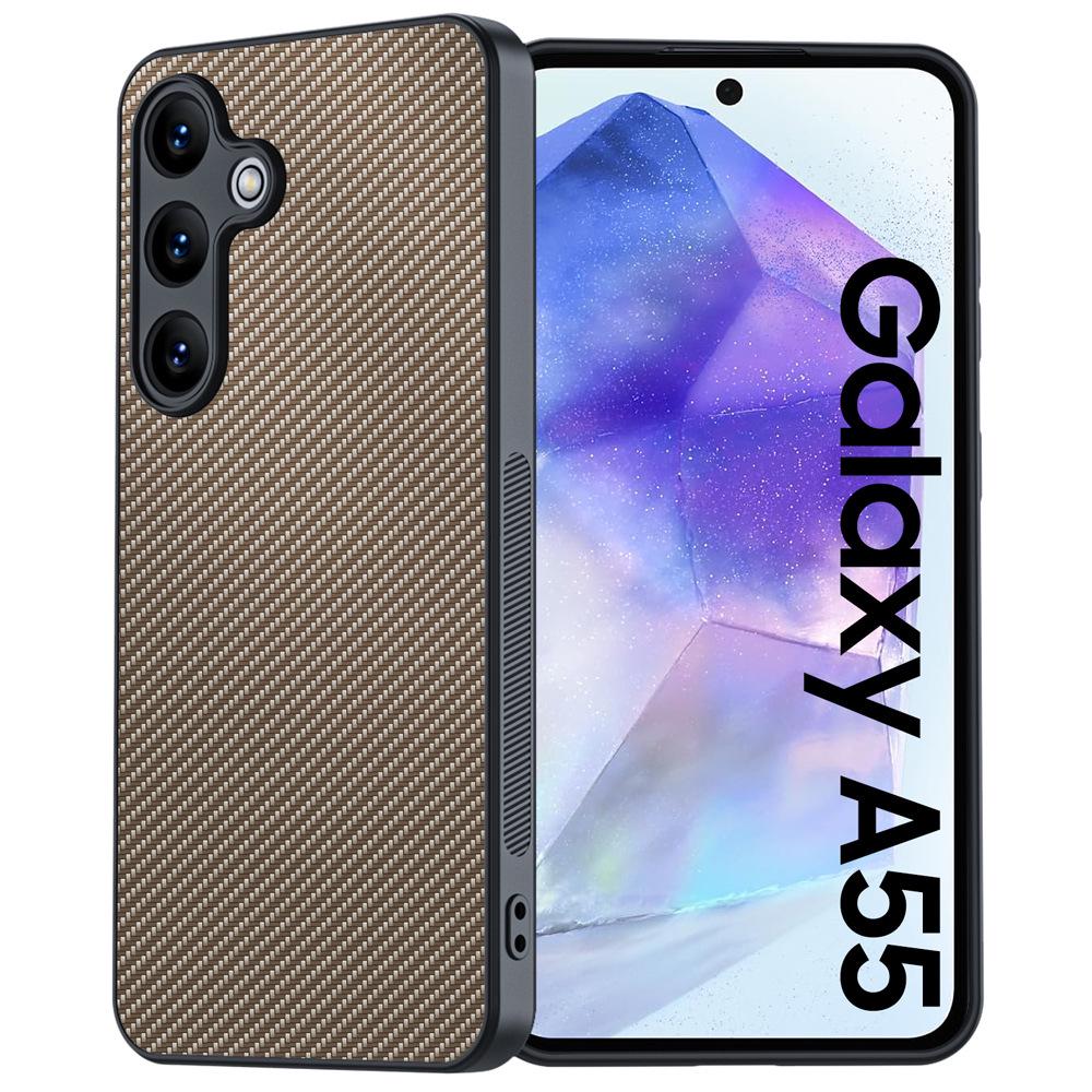 Samsung Galaxy A54/A55 Kevlar Carbon Fiber Leather Protective Case