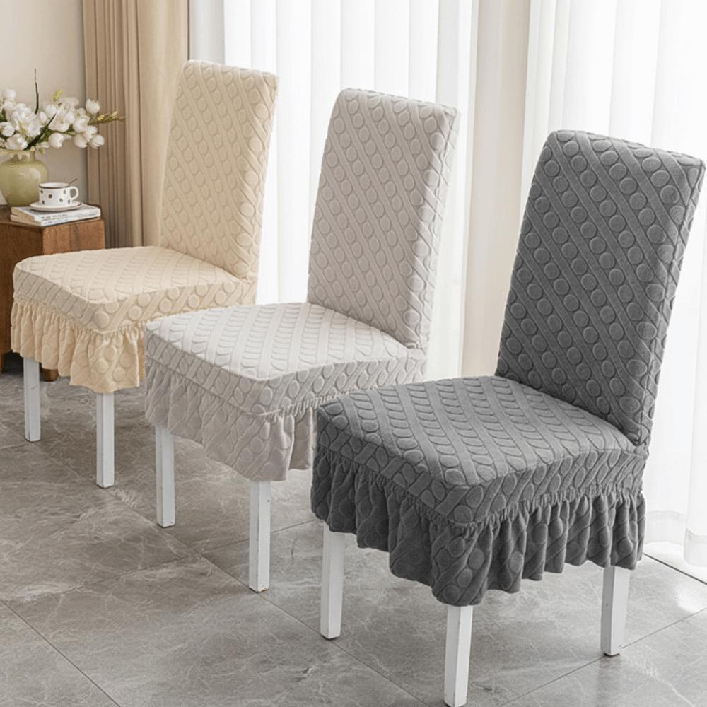1Pcs Thickened Universal Chair Cover Removable Soft Elastic One Chair Cover Anti-dirty Washable Seat Cover for Home Kitchen