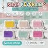 Soap Calming Keychain Keys Press-Type Keyboard Clicker Key Chain  Children Adults