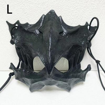 Japanese Halloween Anime Half Face Mask Animal Skeleton Mask Dragon God Skeleton Cosplay
