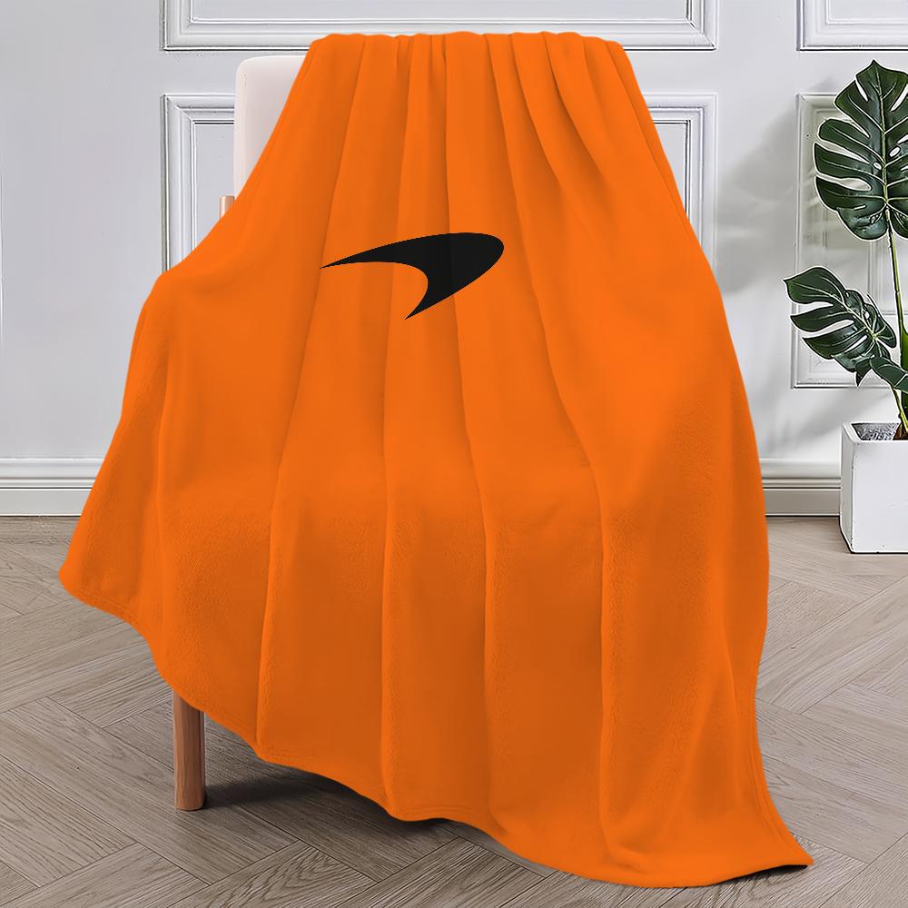 Fashion Cool Logo Blanket Plush Nap Sofa rug for M-McLarenES Living Room Warm Office Bedroom Birthday Home Travel Kid Gifts