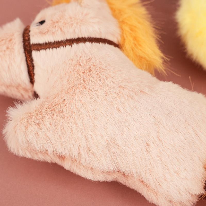 2026 Year Of The Horse Plush Pendant Creative Cartoon Bag Charm Keychain