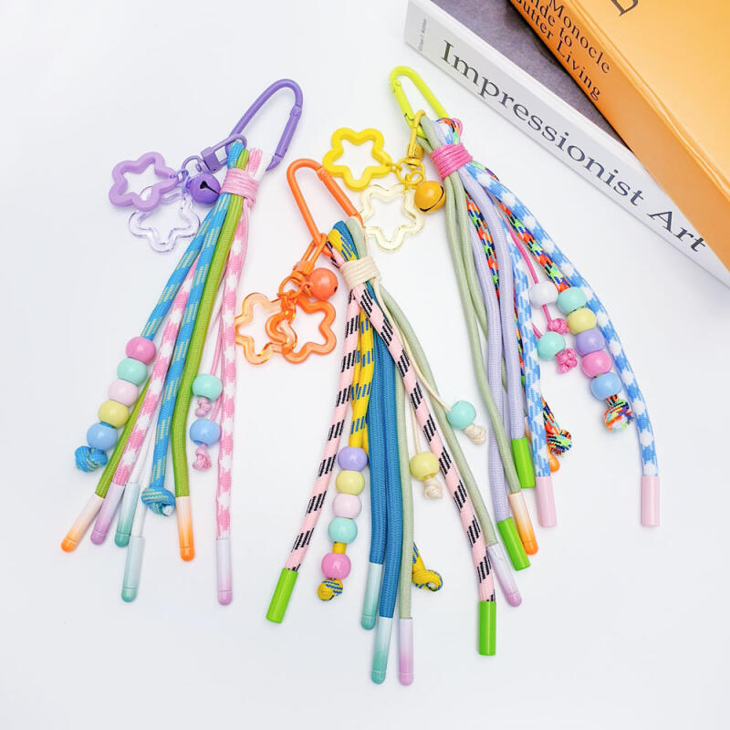 Camping Hook Carabiner Drop Charm Rope Strap Keyring Key Holder