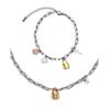 Happiness Clip Chain Necklace and Bracelet Set