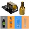 Glass Bottle Cutter for DIY Projects, Upgrade Cutting Tool with Metal Pad & Bottle Holder, for Wine Beer Soda Bottles