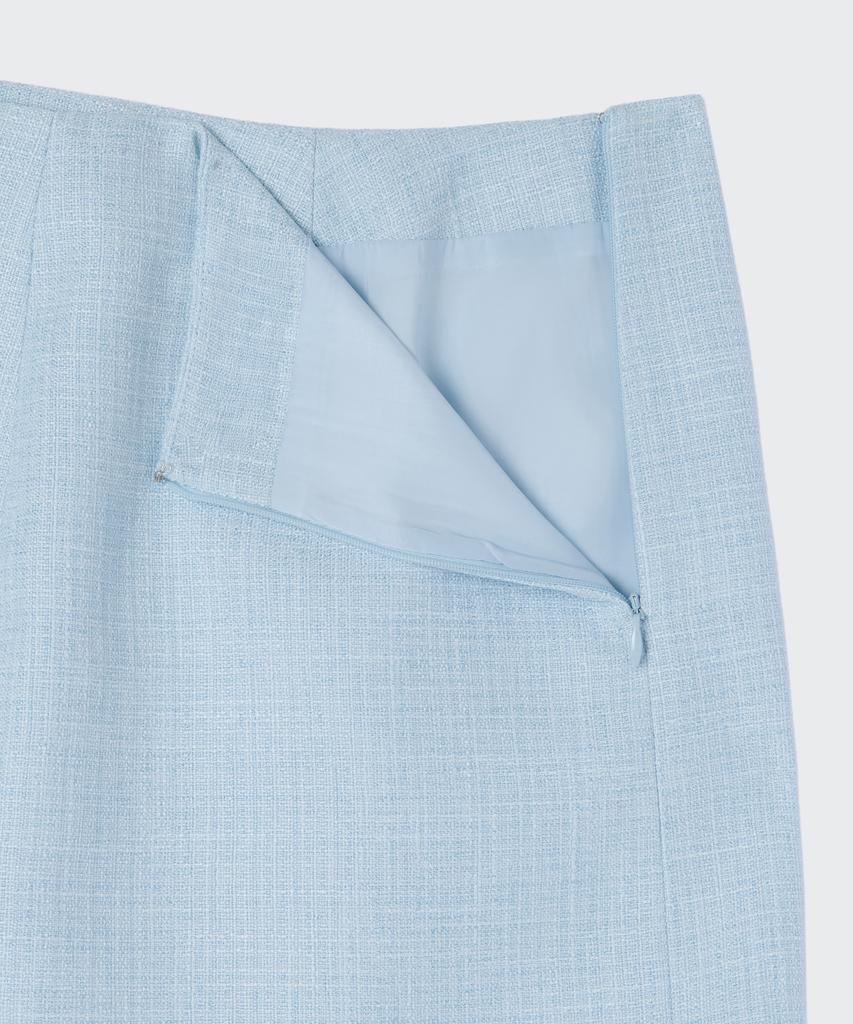 Musinsa Standard Woman Women'S Tweed Mini Skirt [Sky Blue]