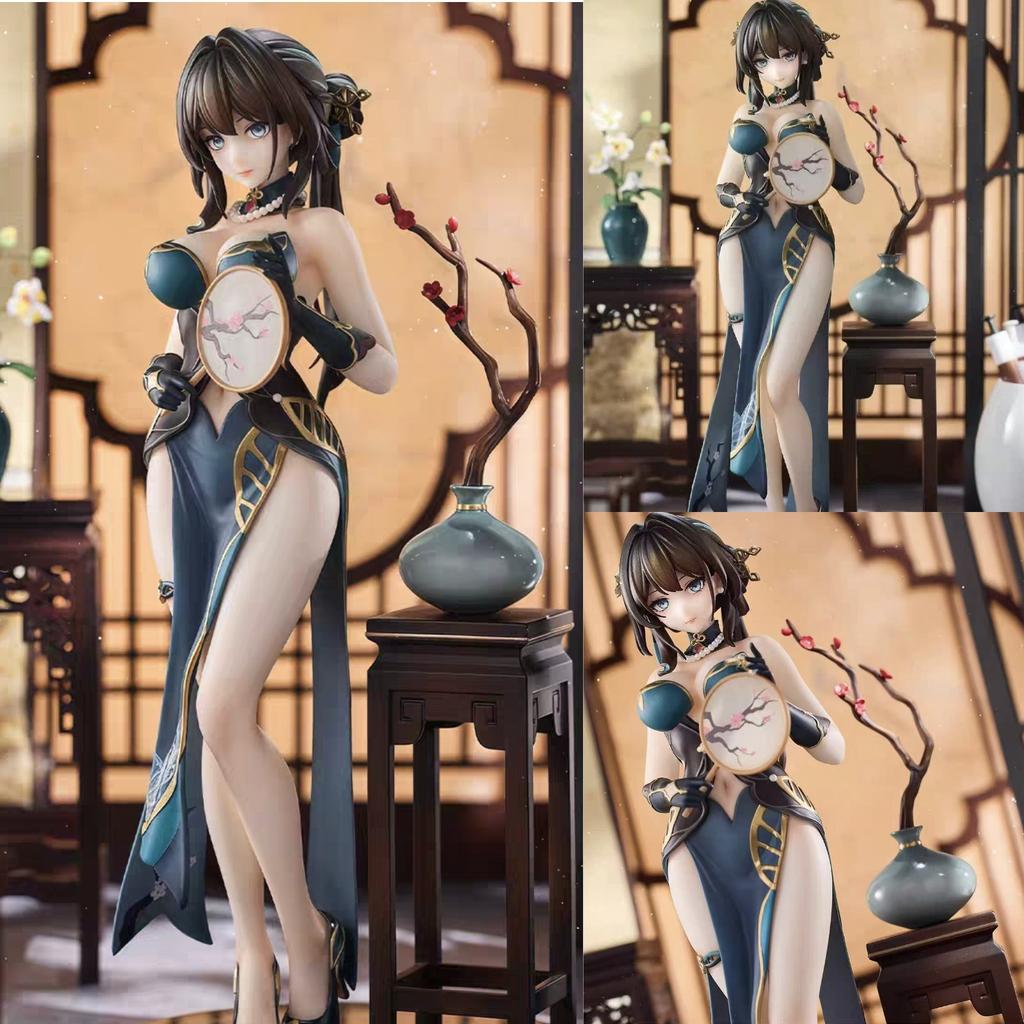 Honkai Star Rail Ruan Mei Qipao Anime Action Figure 24cm PVC Static Beauty Girl Collectible Model PC Case Ornament Toys Gift
