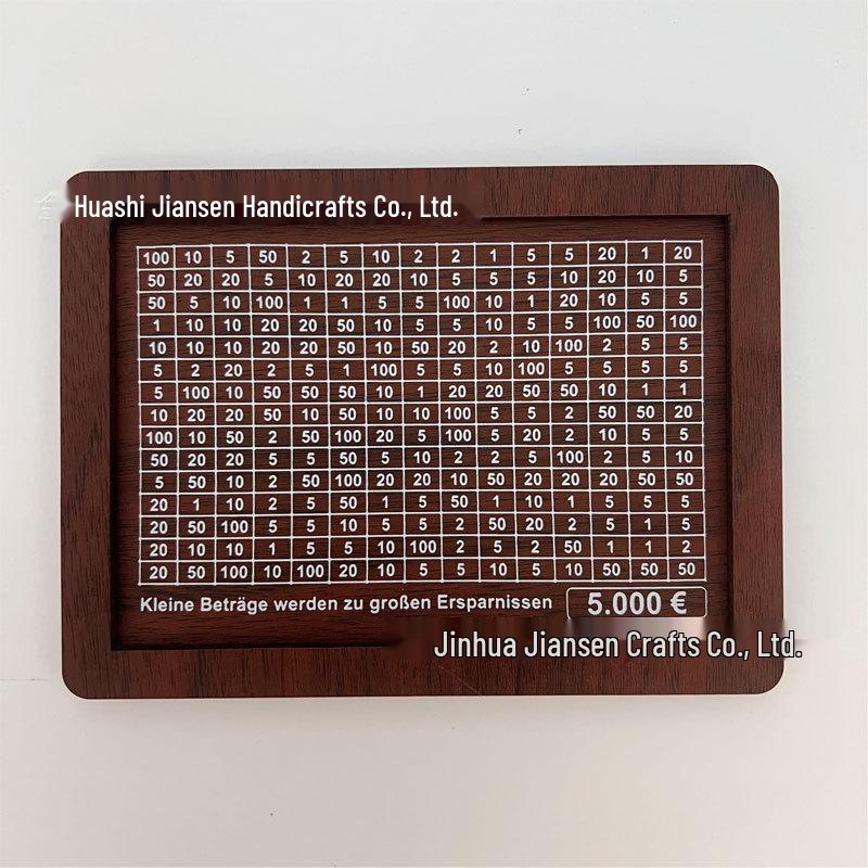Children's Wooden Savings Box with Counter