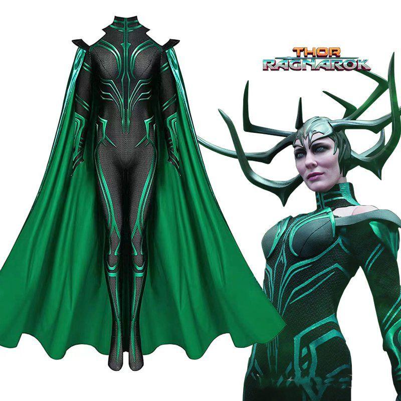 Thor3 Ragnarok Hela Adult Children's Bodysuit Cloak Halloween Costume Perfect For Role Play And Stage Performance