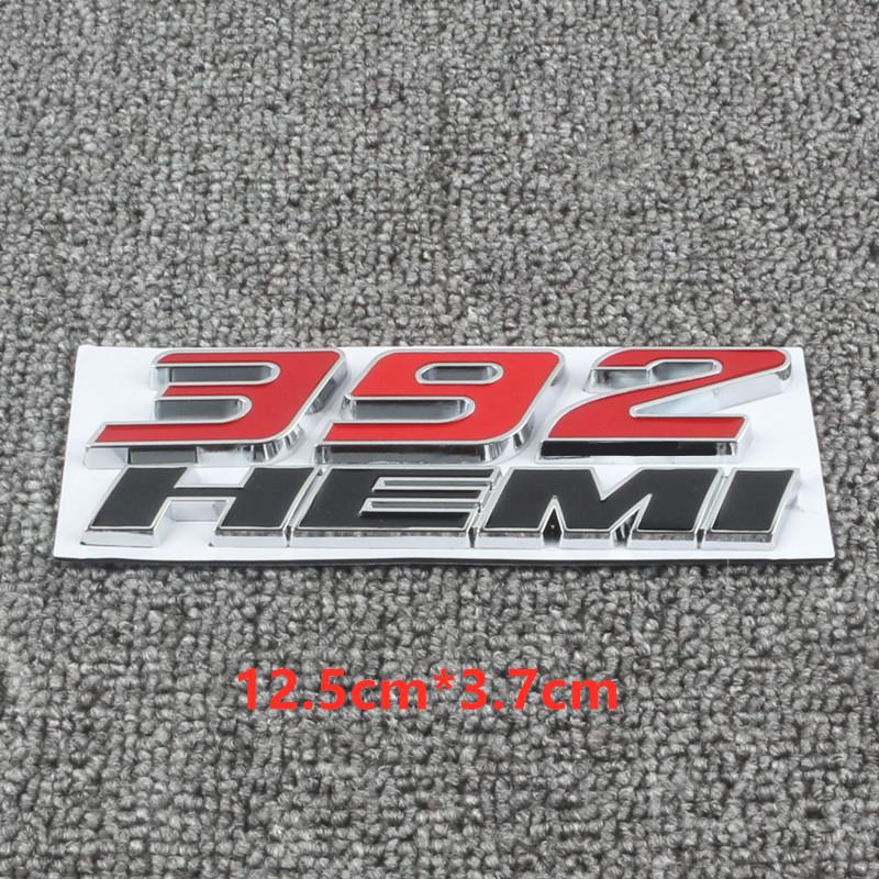 Metal 392 6.4L Car Engine Emblem Car Stickers For Hemi 345 Hemi Charger Caravan Durango Caliber Journey Challenger Avenger Badge