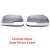 Biltillbehör Krom Bakre Spegel Tillbehör Kolfiber Dörrspegelkåpa Trim Klistra Stil För Toyota RAV4 Xa30 2005 2006 2009 2011 2012