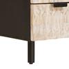 Highboard with Door White Washed Surface 60 x 33 x 100 cm