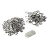 100 Sets Blank Button Badge Parts Set Round Shape Rust Prevention Easy Print Button Pin Badge Kit for Button Making Machine