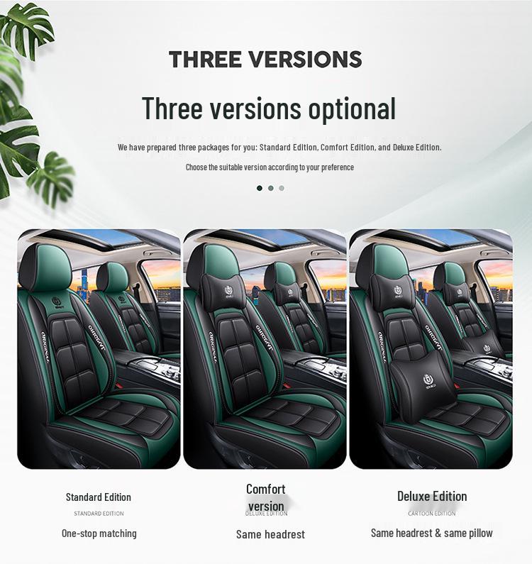 Universal Full Surround Leather Car Seat Cover for All Seasons