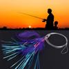 Fishing Tackle Squid Skirt Feather Lure long tail  String hook Tied up Saltwater Octopus Bait