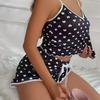 Hot Sale European and American Summer Women's Pajamas Two-piece Set Sexy Casual Suspender Vest Shorts Loungewear