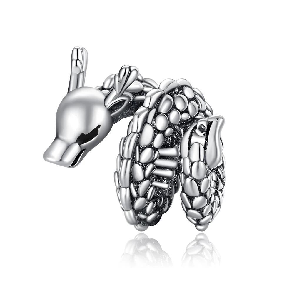 

Original Certified Charms Animals Dinosaur Lion Pendant Chameleon Elephant Beads Fit Bracelet Copper Women Jewelry