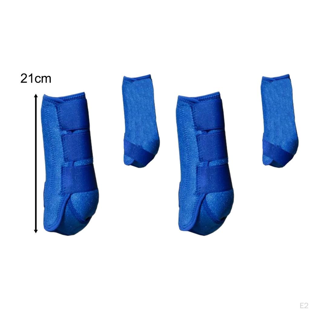 4 Horse Boot Leg Protectors Portable Multifunctional Professional Wraps Front Rear Legs