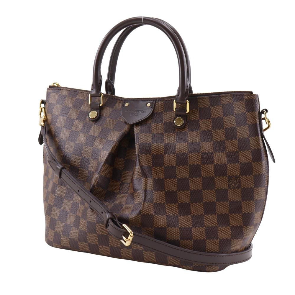 LOUIS VUITTON Sienna MM Handbag N41546 2WAYShoulder Brown Damier canvas Women Used