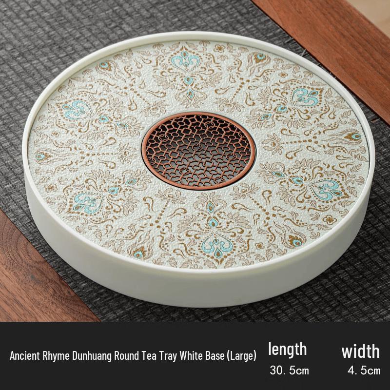 Chaxun Dunhuang Round Tea Tray