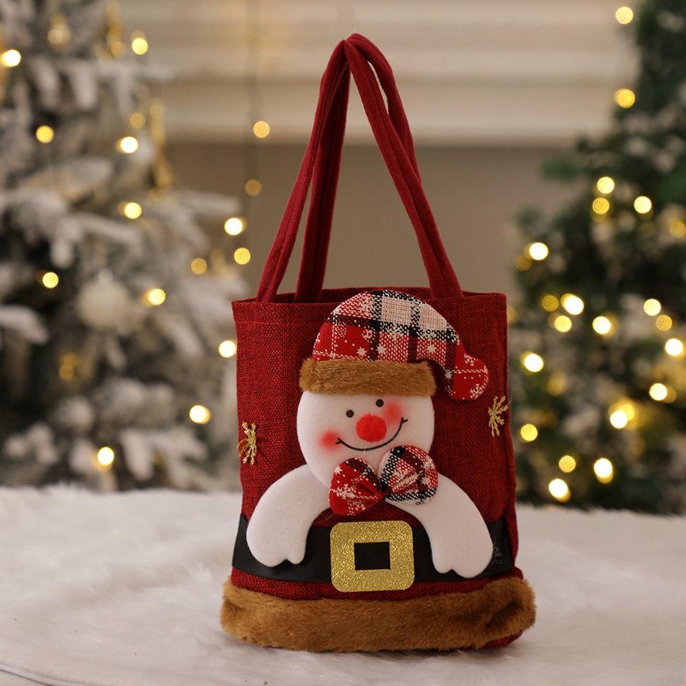 

Gift Pouch Gift Plush Bag Elk Candy Bags Cute Christmas Present Bags Props D