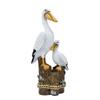 Mediterranean Style Pelican Seahorse Ornament Handmade Small Sea Bird Statue  Coastal Home
